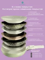Набор посуды К15 Зеленый 12 шт